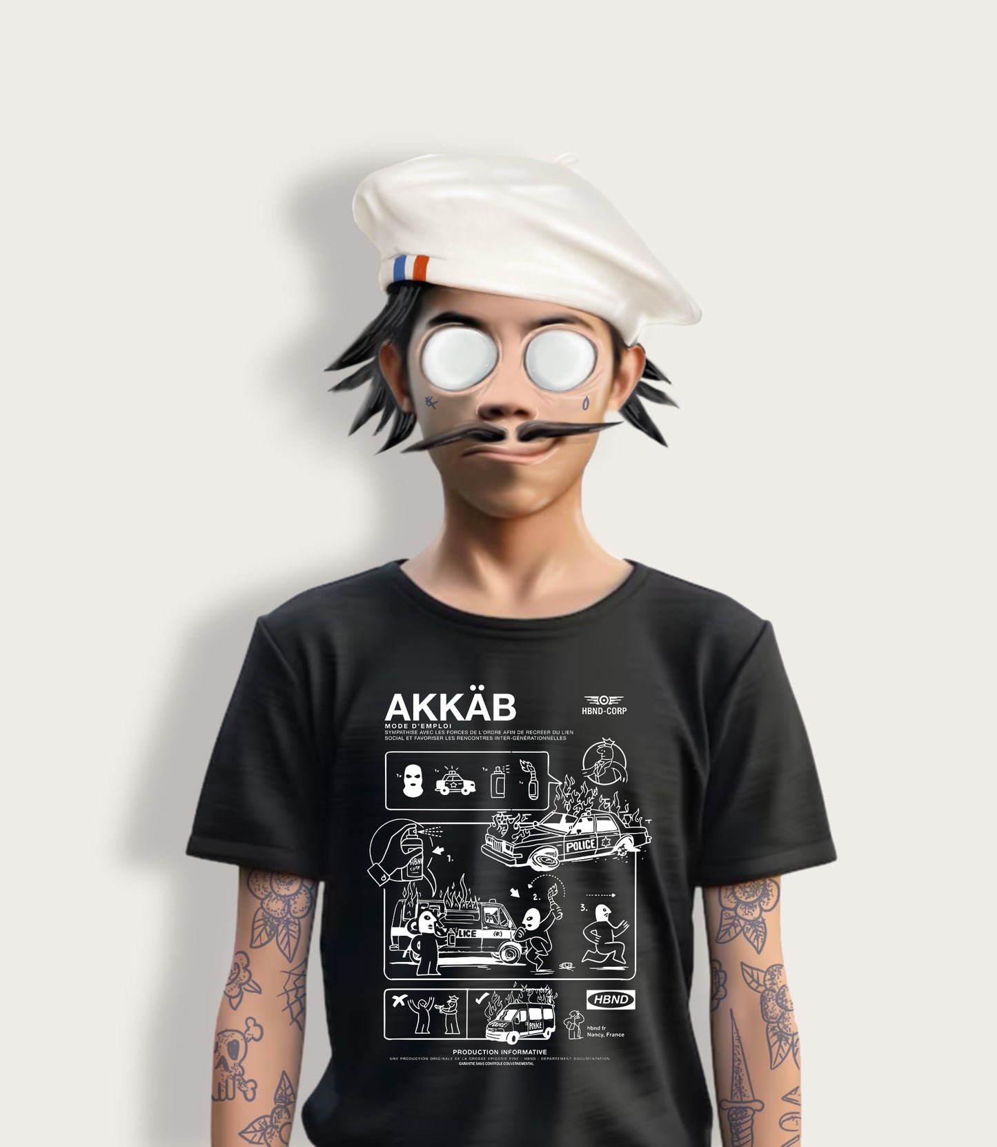 T-SHIRT AKKAB NOIR