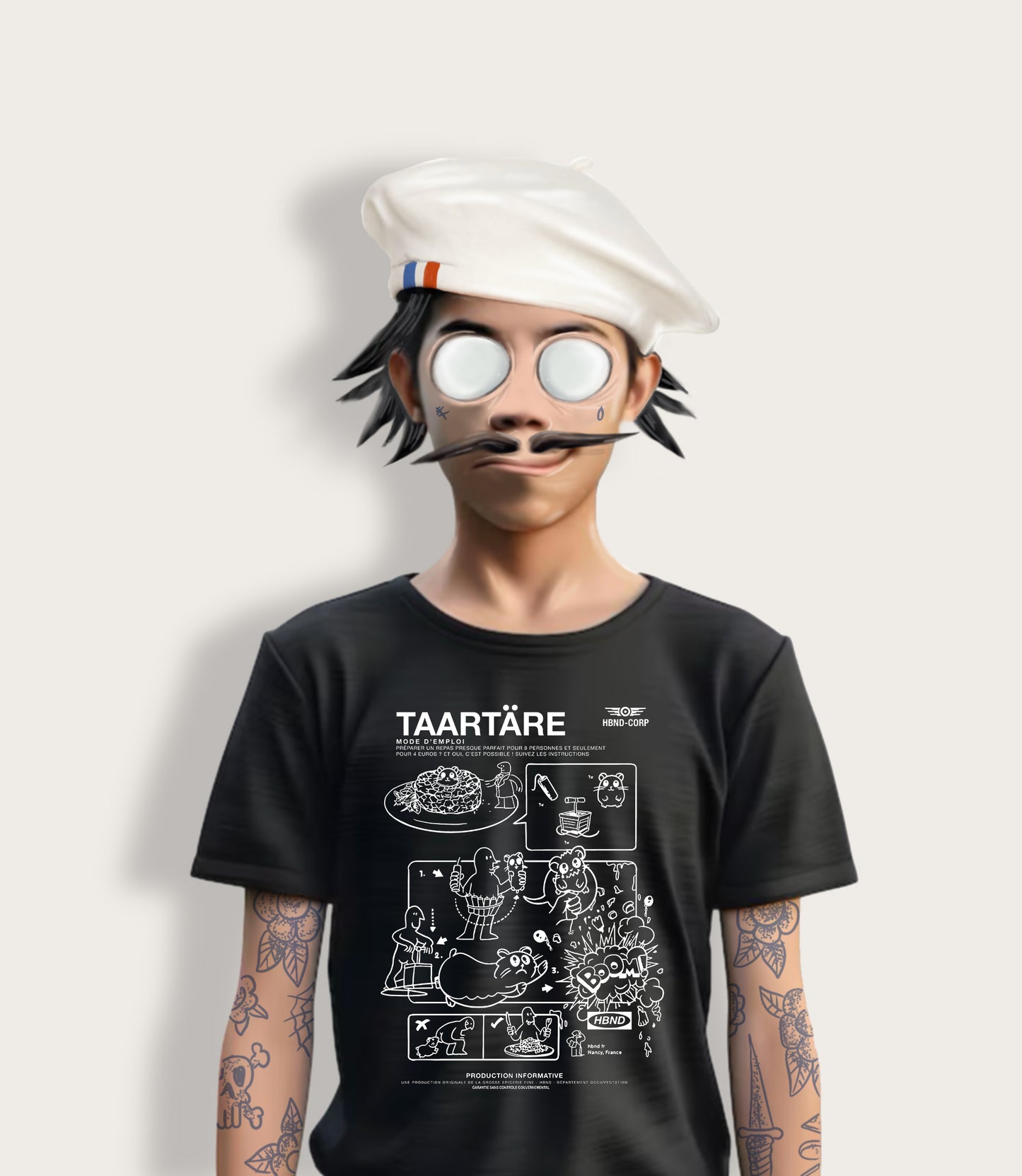 T-SHIRT TAARTARE NOIR