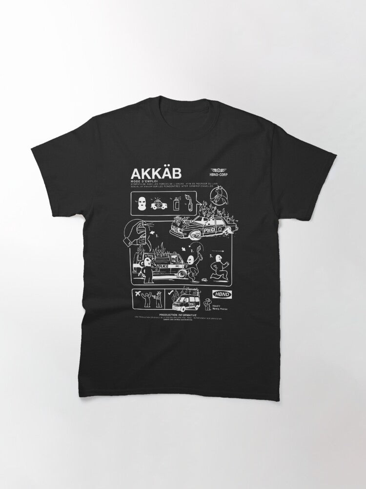 T-SHIRT AKKAB NOIR